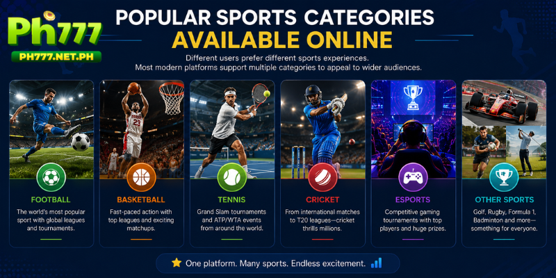 Popular Sports Categories Available Online
