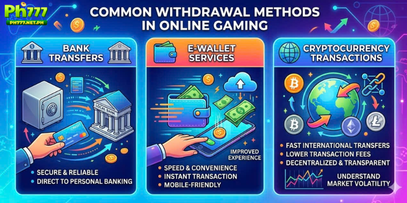 Common Withdrawal Methods in Online Gaming