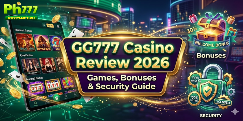 GG777 Casino Review 2026 – Games, Bonuses & Security Guide